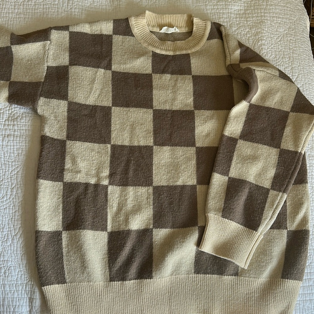 Solai the label checkered sweater